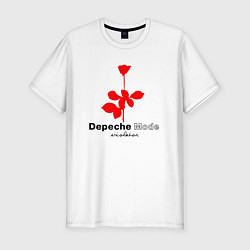 Мужская slim-футболка Depeche Mode - Violator album logo