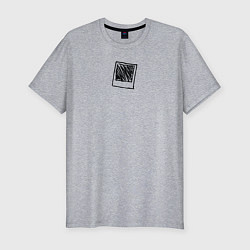 Футболка slim-fit Фотка, цвет: меланж