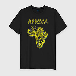 Футболка slim-fit Zebra Africa, цвет: черный