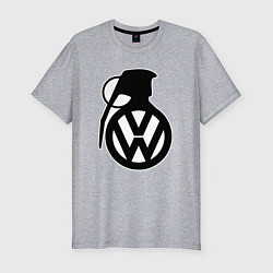 Футболка slim-fit Volkswagen grenade, цвет: меланж