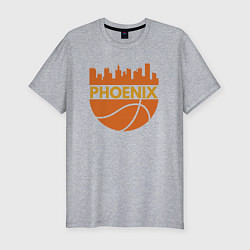 Футболка slim-fit Phoenix basketball city, цвет: меланж