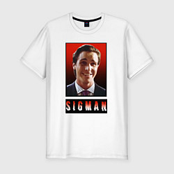 Футболка slim-fit Sigman, цвет: белый