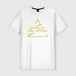 Футболка slim-fit Jiu-jitsu brazil, цвет: белый