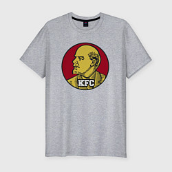 Футболка slim-fit Lenin KFC, цвет: меланж