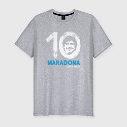Футболка slim-fit Maradona 10, цвет: меланж