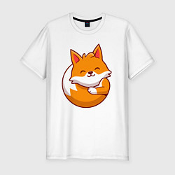 Футболка slim-fit Orange fox, цвет: белый