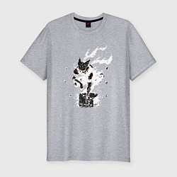 Футболка slim-fit Гароу на камне, цвет: меланж