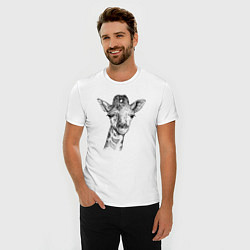 Футболка slim-fit Жирафёнок, цвет: белый — фото 2