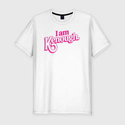Футболка slim-fit I am kenough, цвет: белый