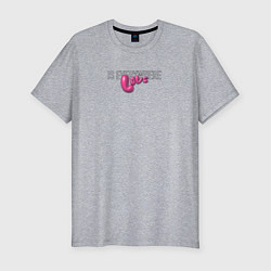 Футболка slim-fit Love is everywhere, цвет: меланж
