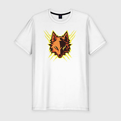 Футболка slim-fit Electric fox, цвет: белый