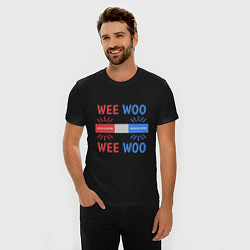 Футболка slim-fit Wee woo, цвет: черный — фото 2