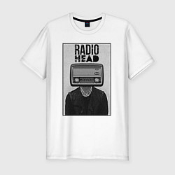 Футболка slim-fit Radiohead human, цвет: белый