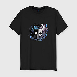 Футболка slim-fit Hollow Knight - талисман, цвет: черный