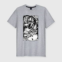 Футболка slim-fit Wu tang - Mf doom, цвет: меланж