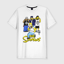 Футболка slim-fit Simpsons - Cypress hill, цвет: белый