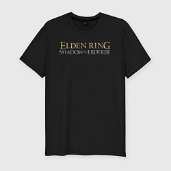 Футболка slim-fit Elden ring shadow of the erdtree logo, цвет: черный