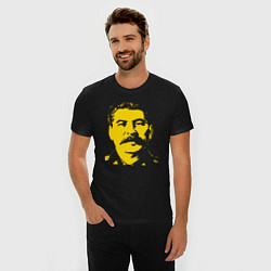 Футболка slim-fit Yellow Stalin, цвет: черный — фото 2