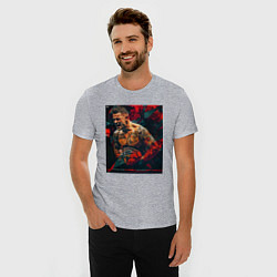 Футболка slim-fit Dustin The diamond Porier, цвет: меланж — фото 2