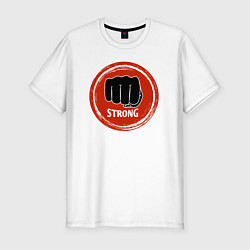 Футболка slim-fit MMA strong, цвет: белый