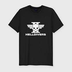 Футболка slim-fit Helldivers 2: Logo, цвет: черный
