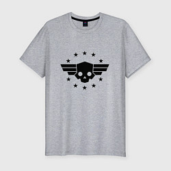Футболка slim-fit Helldivers 2: Stars Logo, цвет: меланж