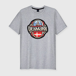 Футболка slim-fit Denmark, цвет: меланж