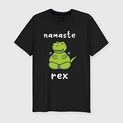 Футболка slim-fit Namaste Rex, цвет: черный