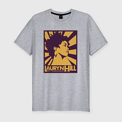Футболка slim-fit Lady Lauryn Hill, цвет: меланж