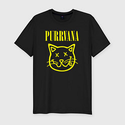 Футболка slim-fit Purrvana, цвет: черный