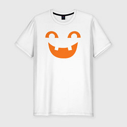 Футболка slim-fit Orange smile, цвет: белый