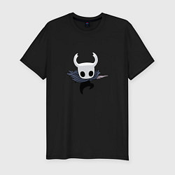 Футболка slim-fit Маленький рыцарь Hollow Knight, цвет: черный