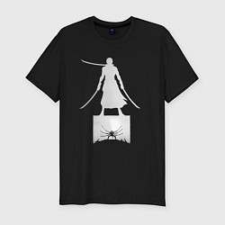 Футболка slim-fit Зоро Ророноа ашура, цвет: черный