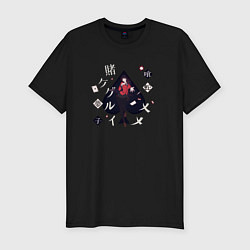 Футболка slim-fit Юмэко - Безумный азарт, цвет: черный
