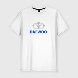 Футболка slim-fit Daewoo sport auto logo, цвет: белый