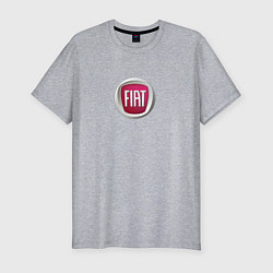 Футболка slim-fit FIAT sport auto logo, цвет: меланж