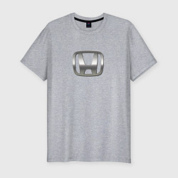 Футболка slim-fit Honda logo auto grey, цвет: меланж