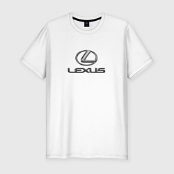 Футболка slim-fit Lexus авто бренд лого, цвет: белый