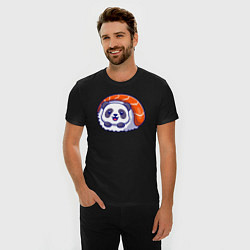 Футболка slim-fit Roll panda, цвет: черный — фото 2