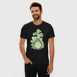 Футболка slim-fit Green Totoro, цвет: черный — фото 2