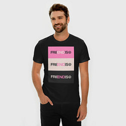 Футболка slim-fit V Fri END S - friends song, цвет: черный — фото 2