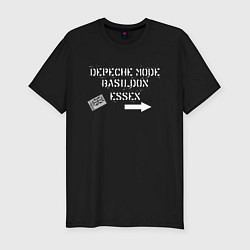 Футболка slim-fit Depeche Mode - basildon essex, цвет: черный