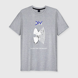 Футболка slim-fit Depeche Mode - for the masses bong, цвет: меланж