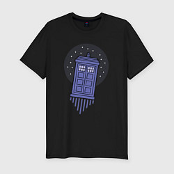 Футболка slim-fit Tardis fly, цвет: черный