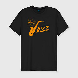 Футболка slim-fit Jazz sax, цвет: черный