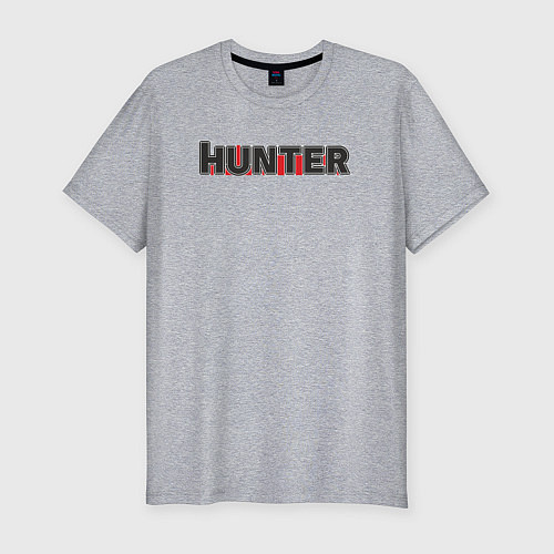 Мужская slim-футболка Hunter / Меланж – фото 1