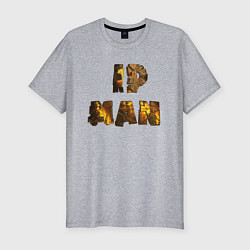 Футболка slim-fit IP Man gold, цвет: меланж