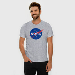 Футболка slim-fit Nope NASA, цвет: меланж — фото 2