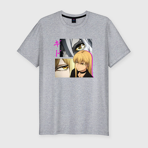 Мужская slim-футболка Девушка Гидо - Ведьма и чудовище / Меланж – фото 1