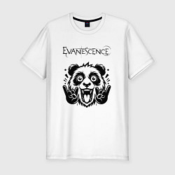 Футболка slim-fit Evanescence - rock panda, цвет: белый